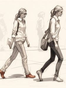 Your walking style reveals your personality traits43